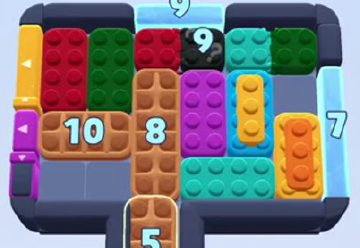 Color Block Jam level 1047 / 1949: screenshot of the board