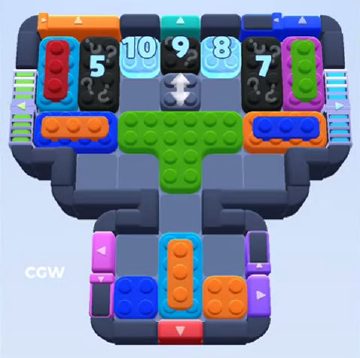 Color Block Jam level 962 / 1865: screenshot of the board