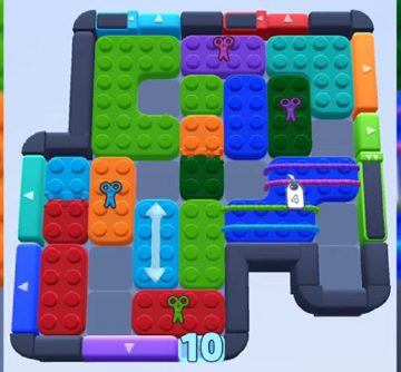 Color Block Jam level 823 / 1715: screenshot of the board