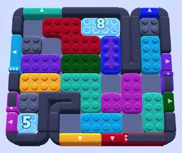 Color Block Jam level 1129 / 1126: screenshot of the board