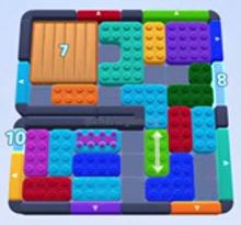 Color Block Jam level 1093: screenshot of the board