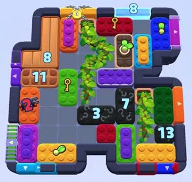 Color Block Jam level 1561 / 1558 / 1568: screenshot of the board