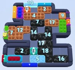 Color Block Jam level 1577 / 2488: screenshot of the board