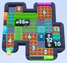Color Block Jam level 1520 / 2430: screenshot of the board