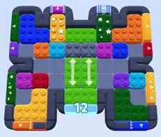 Color Block Jam level 1389 / 1376 / 1379: screenshot of the board