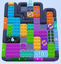 Color Block Jam level 1284 / 1283 / 1286: screenshot of the board