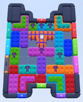 Color Block Jam level 227 / 615 / 1065: screenshot of the board