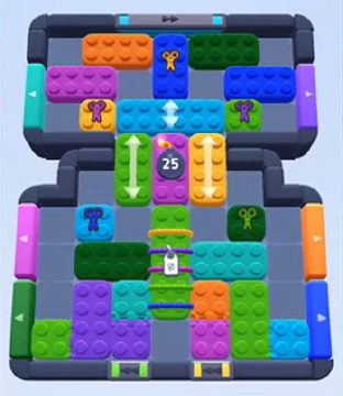 Color Block Jam level 392 / 786 / 1286 / 1744: screenshot of the board