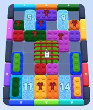 Color Block Jam level 191 / 579 / 1029 / 1702: screenshot of the board