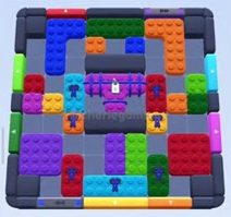 Color Block Jam level: screenshot of the board