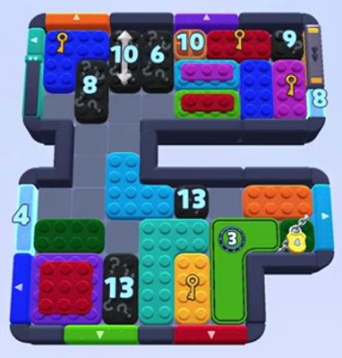 Color Block Jam level 1414 / 1417: screenshot of the board