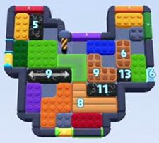 Color Block Jam level 1475 / 2385: screenshot of the board