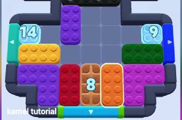 Color Block Jam level 1366: screenshot of the board