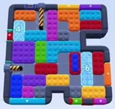 Color Block Jam level 1311 / 1301 / 1304 / 1740: screenshot of the board
