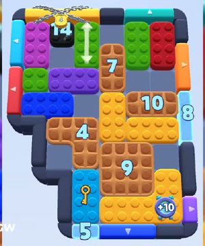 Color Block Jam level 1001 / 1000 / 1906: screenshot of the board