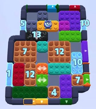 Color Block Jam level 1274 / 1277: screenshot of the board