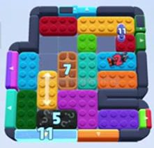 Color Block Jam level 960 / 961 / 1868: screenshot of the board