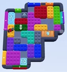 Color Block Jam level 1331 / 1321 / 1324: screenshot of the board