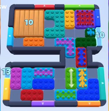 Color Block Jam level 1093 / 1999: screenshot of the board