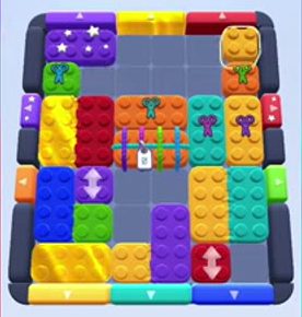 Color Block Jam level 106: screenshot of the board