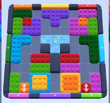 Color Block Jam level 30: screenshot of the board