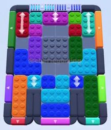 Color Block Jam level 370 / 764 / 1264: screenshot of the board