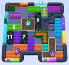 Color Block Jam level: screenshot of the board