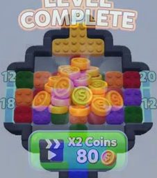 Color Block Jam level: screenshot of the board