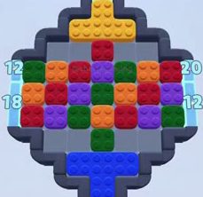 Color Block Jam level: screenshot of the board