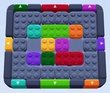 Color Block Jam level: screenshot of the board