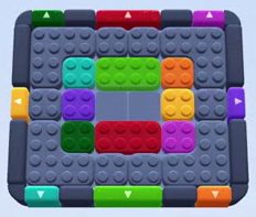 Color Block Jam level: screenshot of the board