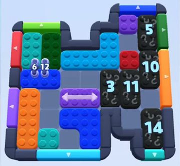 Color Block Jam level 853 / 1704 / 1753: screenshot of the board