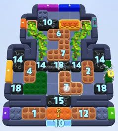 Color Block Jam level: screenshot of the board