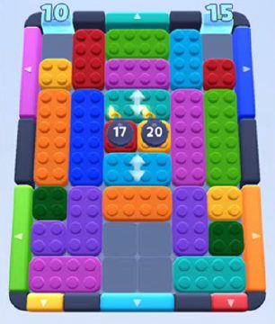 Color Block Jam level 175 / 563 / 1013 / 1686: screenshot of the board