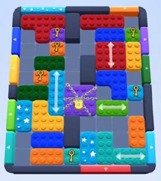 Color Block Jam level 253 / 641 / 1091: screenshot of the board