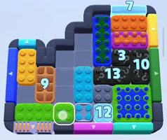 Color Block Jam level: screenshot of the board