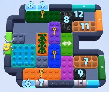 Color Block Jam level 1111 / 1118 / 1127 / 2035: screenshot of the board