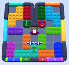Color Block Jam level 735 / 727: screenshot of the board