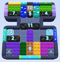 Color Block Jam level 1359 / 2267: screenshot of the board