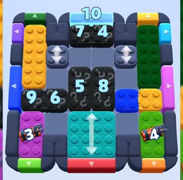 Color Block Jam level 769: screenshot of the board