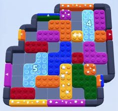 Color Block Jam level: screenshot of the board