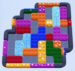 Color Block Jam level: screenshot of the board