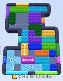 Color Block Jam level 397: screenshot of the board