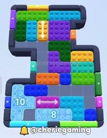 Color Block Jam level: screenshot of the board