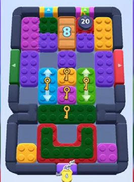 Color Block Jam level 510 / 929 / 1199 / 1201 / 1404: screenshot of the board