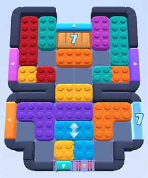 Color Block Jam level 518 / 917 / 1202 / 1204 / 1412: screenshot of the board