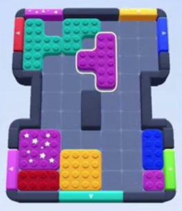 Color Block Jam level 110: screenshot of the board