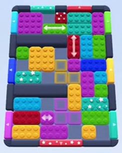 Color Block Jam level 136 / 974 / 1591: screenshot of the board