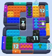 Color Block Jam level 1438 / 1435 / 1508: screenshot of the board