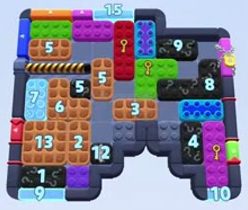 Color Block Jam level 1470 / 2380: screenshot of the board